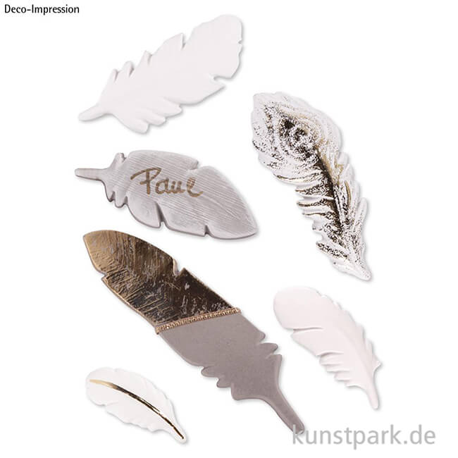 Artikelbild 2 des Artikels “Gießform - Federn, 6 - 14,5 cm, 6 Motive sortiert “