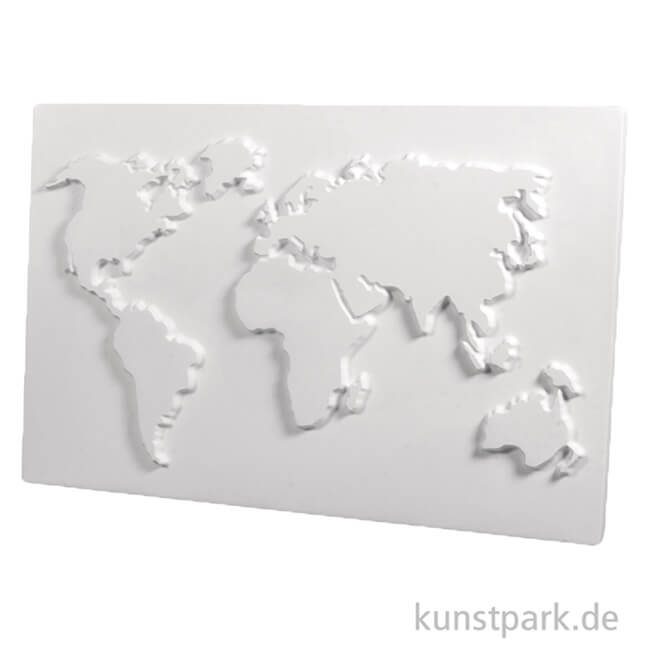 Artikelbild 2 des Artikels “Gießform - Weltkarte, Größe 20 x 30 cm “