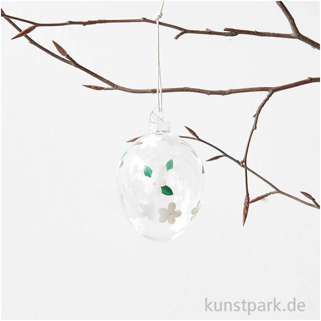 Artikelbild 2 des Artikels “Glas Ei - Erdbeerblüte “