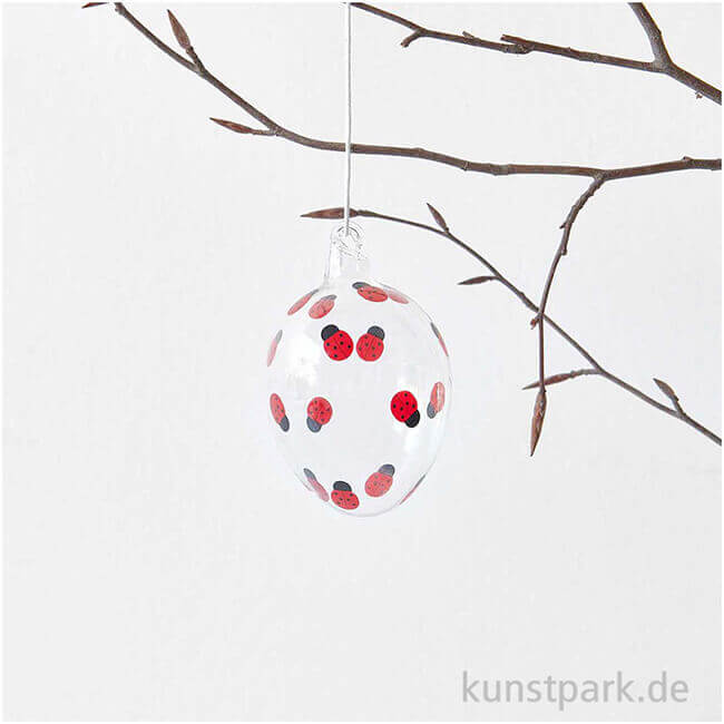 Artikelbild 2 des Artikels “Glas Ei - Marienkäfer “