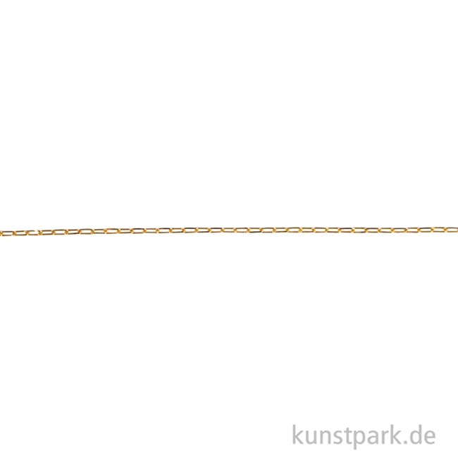 Artikelbild 2 des Artikels “Gliederkette Paperclip, Gold, 0,8 x 3 x 7 mm, Länge 80 cm “
