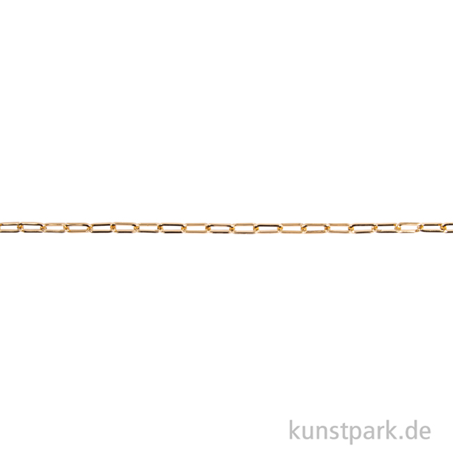 Artikelbild 2 des Artikels “Gliederkette Paperclip, Gold, 1,5 x 17 x 6,5 mm, Länge 80 cm “