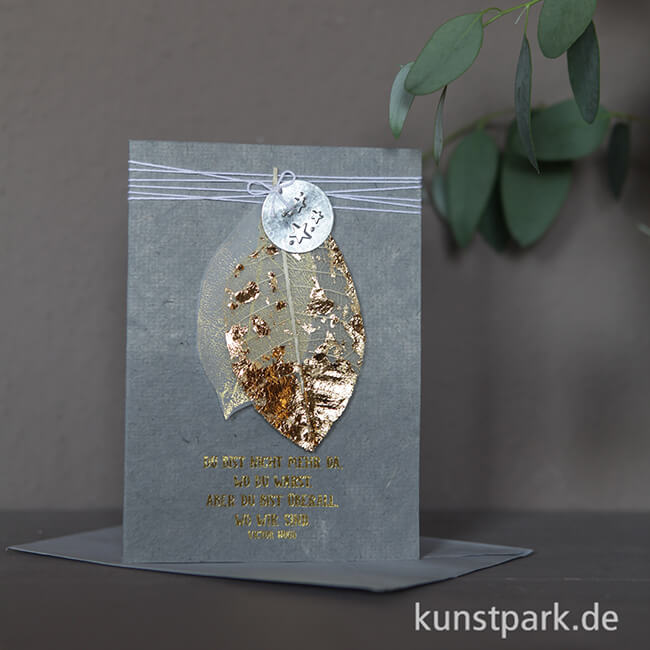 Artikelbild 2 des Artikels “Good old friends - Blätter Trauerkarte, Du bist nicht mehr “
