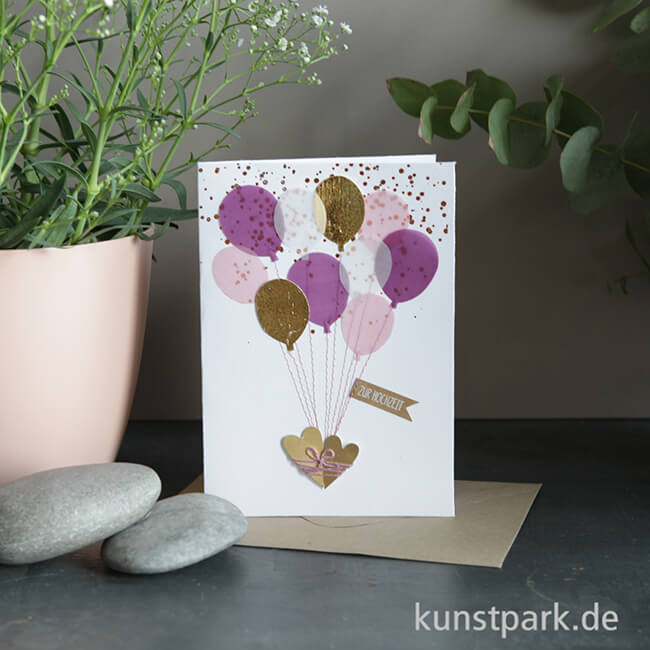 Artikelbild 2 des Artikels “Good old friends - Bunte Ballonkarte, Zur Hochzeit “