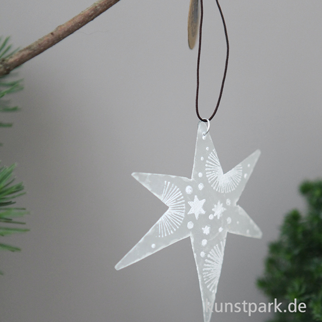 Artikelbild 2 des Artikels “Good old friends - Capizstern, Silber, Stern, Flocken “