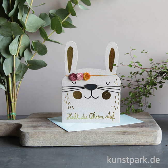 Artikelbild 2 des Artikels “Good old friends - Fellnasen Karte, Hase “