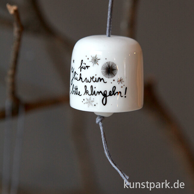 Artikelbild 2 des Artikels “Good old friends - Mini Glöckchen aus Porzellan, Glühwein Klingel “