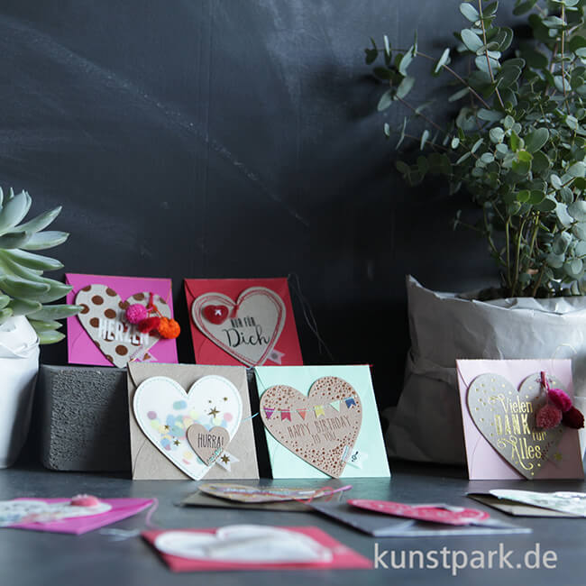 Artikelbild 2 des Artikels “Good old friends - Mini Herz Kärtchen, Hurra “