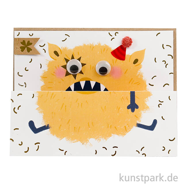 Artikelbild 2 des Artikels “Good old friends - Monsterkarte, Happy Birthday, Gelbes Monster “