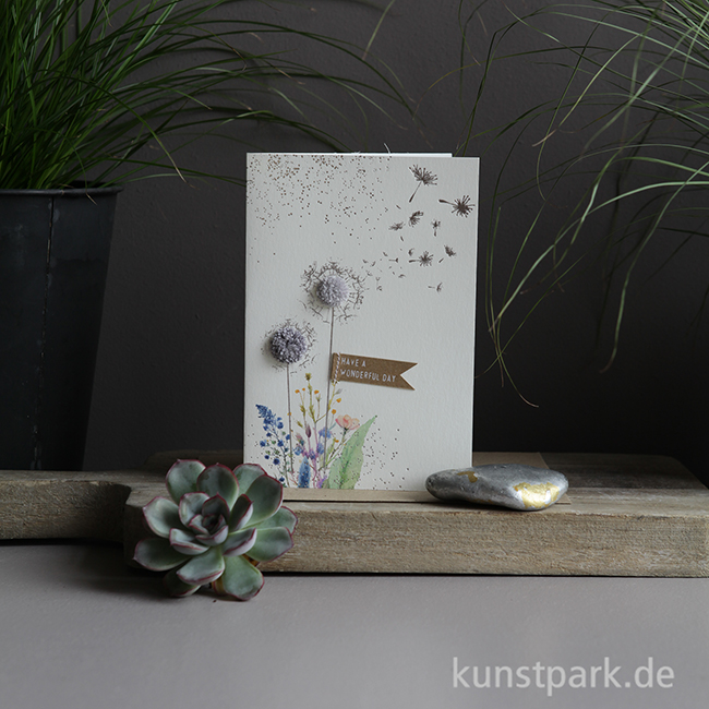 Artikelbild 2 des Artikels “Good old friends - PompPomkarte, Pusteblume, Have a wonderful day “