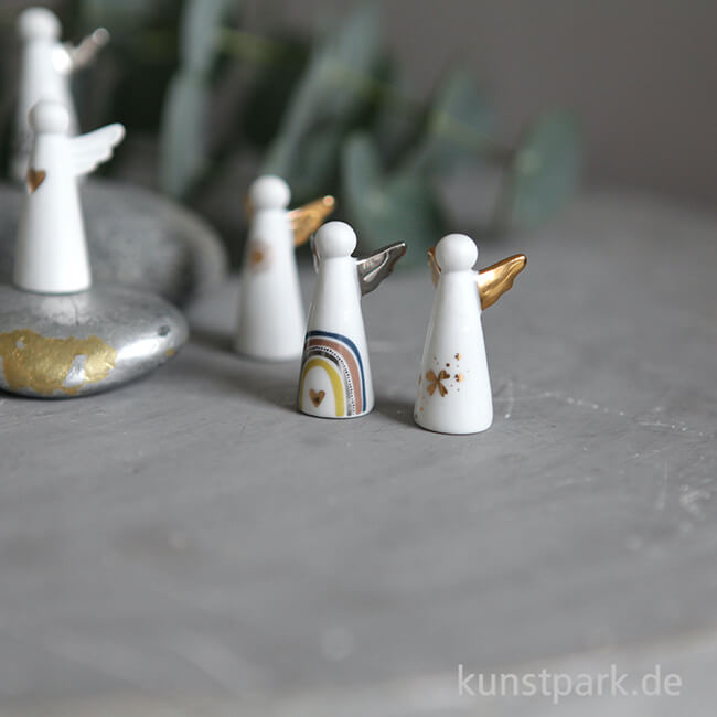Artikelbild 2 des Artikels “Good old friends - Porzellan Mini Schutzengel, Regenbogen “