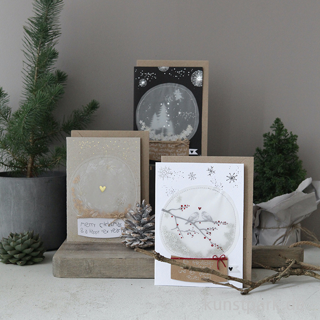 Artikelbild 2 des Artikels “Good old friends - Schneekugelkarte, Herz, Kranz “
