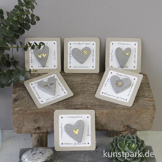 Artikelbild 2 des Artikels “Good old friends - Terrazzo Herzmagnet, Kleiner Schutzengel “