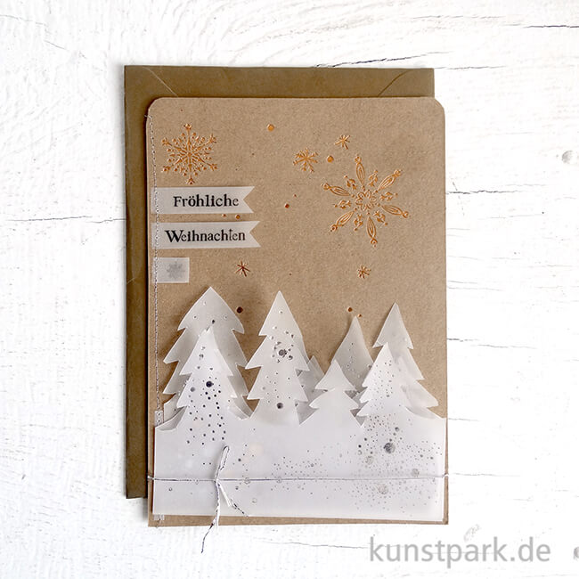 Artikelbild 2 des Artikels “Good old friends - Winter Silhouetten Karte, Fröhliche Weihnachten “