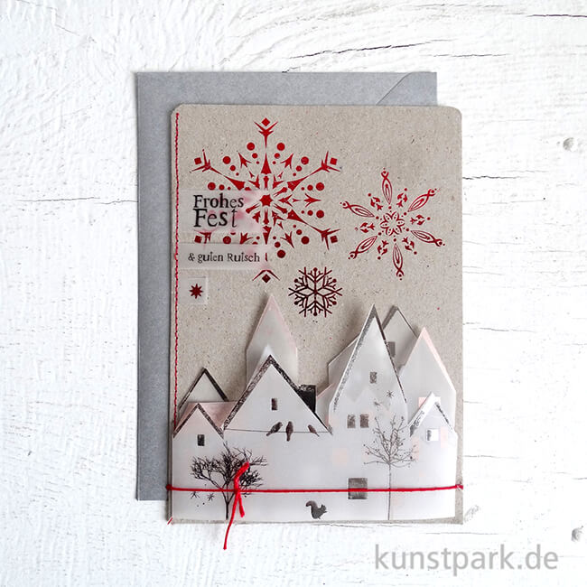 Artikelbild 2 des Artikels “Good old friends - Winter Silhouetten Karte, Frohes Fest, Guten Rutsch “