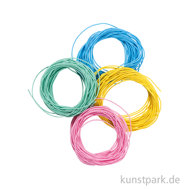 Artikelbild 2 des Artikels “Gummischnüre in Pastellfarben, je 5 Meter, 4er Set “