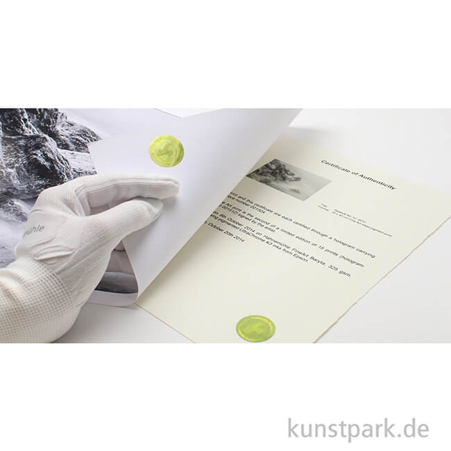 Artikelbild 2 des Artikels “Hahnemühle Echtheitszertifikat mit Hologramm, 25 Blatt, 150g, DIN A4 “