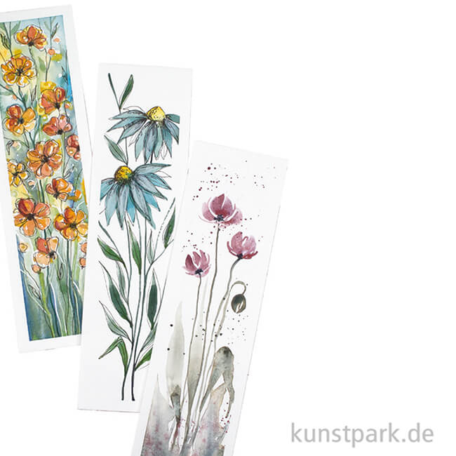 Artikelbild 2 des Artikels “Hahnemühle Bookmark Pad Lesezeichenblock, 5,5 x 20 cm, 15 Blatt, 300g “