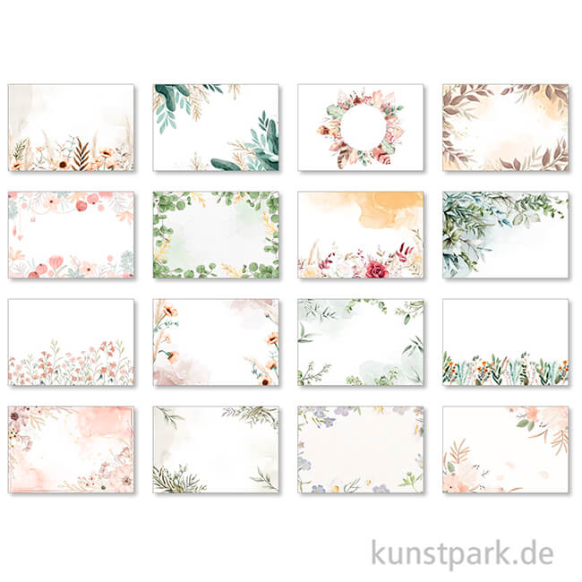 Artikelbild 2 des Artikels “Handlettering Karten in Boho Designs, DIN B6, 48 Blatt, 300g “