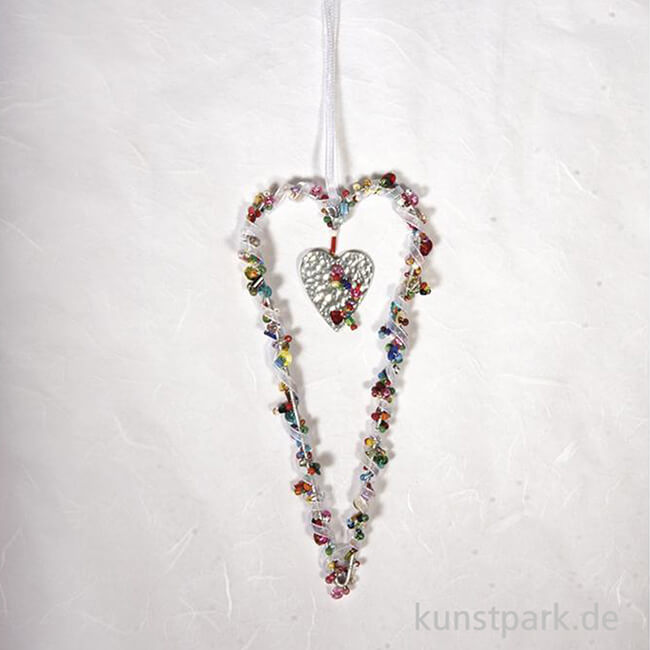 Artikelbild 2 des Artikels “Herz aus Draht, 16x7 cm, 2 Stück “