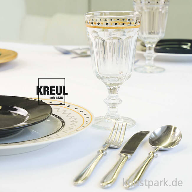 Artikelbild 2 des Artikels “KREUL Glass & Porcelain Pen Metallic medium Set mit 5 Stiften “