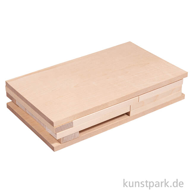 Artikelbild 2 des Artikels “Holz Klötzchen + Platten zum Basteln, Natur, 30er Set “