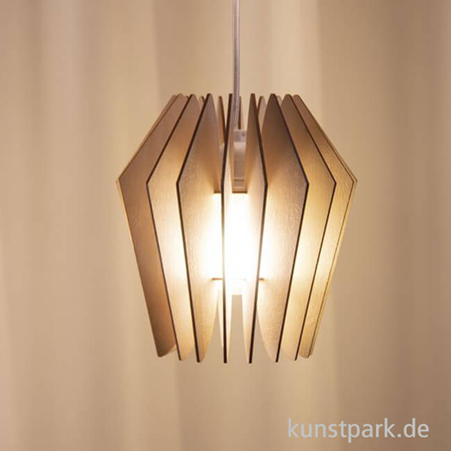 Artikelbild 2 des Artikels “Holz Lamellenlampe - Kopenhagen, 22 x 22 x 23,5 cm “