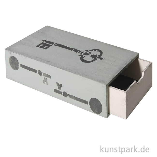 Artikelbild 2 des Artikels “Holz Schatulle mit ausziehbarem Innenfach, 20 x 10 x 5 cm “