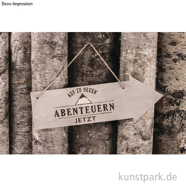 Artikelbild 2 des Artikels “Holz Schild mit Jutegarn - Pfeil “