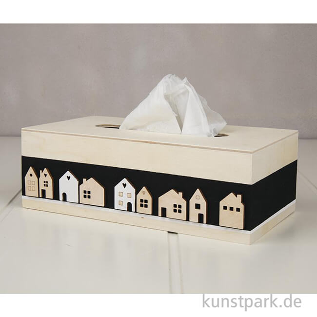 Artikelbild 2 des Artikels “Holz Streuteile Mini Haus, Natur, 2,5-3,5 cm, 24 Stück “