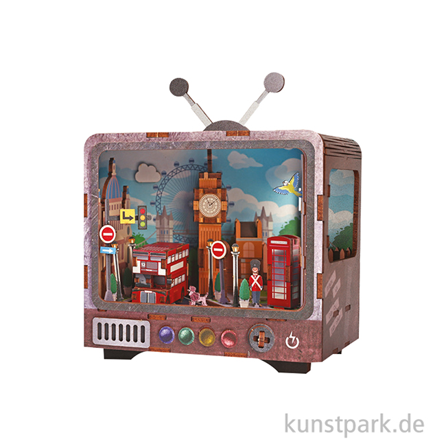 Artikelbild 2 des Artikels “Holzbausatz 3D, TV, Miniatur London “