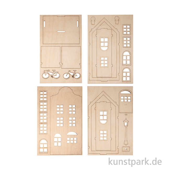 Artikelbild 2 des Artikels “Holzbausatz Nordic Wichtelhaus, Natur, 10,6 x 9,6 x 23,3 cm, 24-teilig “