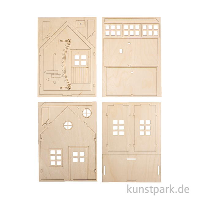 Artikelbild 2 des Artikels “Holzbausatz Wichtelhaus, Natur, 13,5 x 6,5 x 17,5 cm “