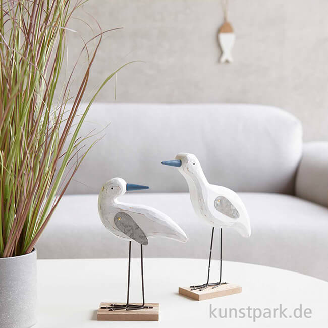 Artikelbild 2 des Artikels “Holzdeko Möwe Aufsteller mit Metall-Flügeln, Weiß, 20 x 12 x 5 cm “