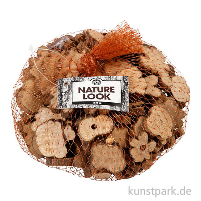 Artikelbild 2 des Artikels “Holzscheiben-Mix, Größe 15-40 mm, 230 g “