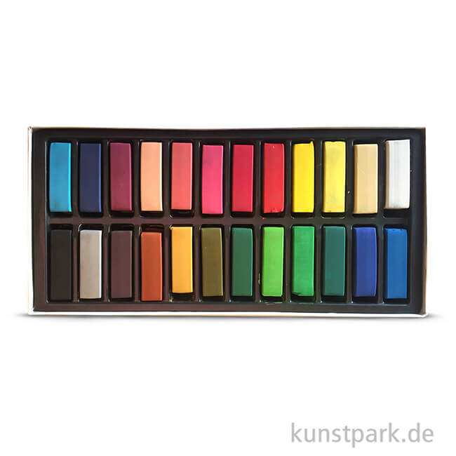 Artikelbild 2 des Artikels “JAXELL Pastellkreide, 24 halbe Stifte im Kartonetui “