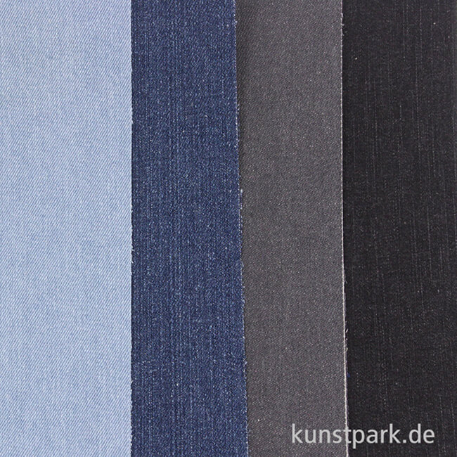 Artikelbild 2 des Artikels “Jeansstoff selbstklebend, 17x27 cm, 4 Blatt sortiert “