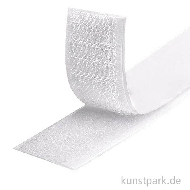 Artikelbild 2 des Artikels “Klettband Rolle, Selbstklebend, Weiß, 20 mm x 3 Meter “