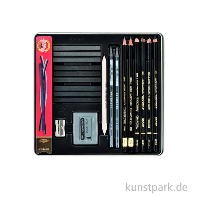 Artikelbild 2 des Artikels “Koh-I-Noor Gioconda Art Zeichenset 8898, Kohle + Graphit, 23-teilig “