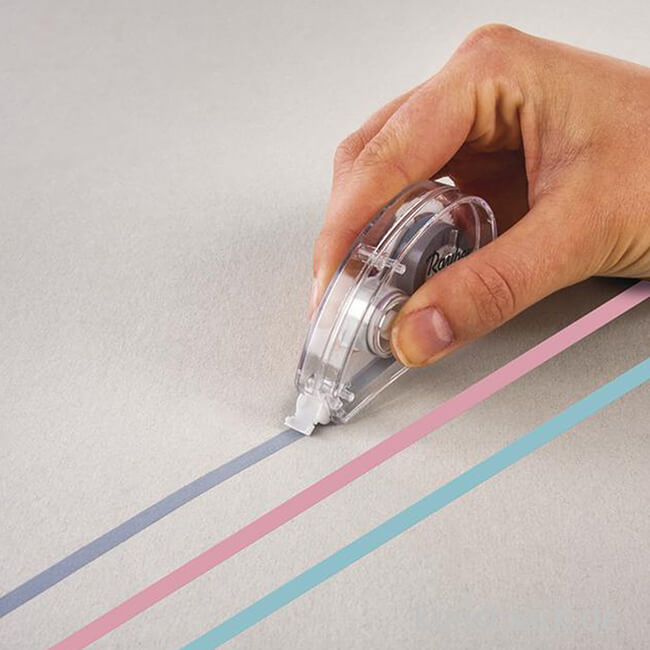 Artikelbild 2 des Artikels “Korrekturroller farbig - Hellgrau, Mint, Rosa, 3 Stück sortiert “