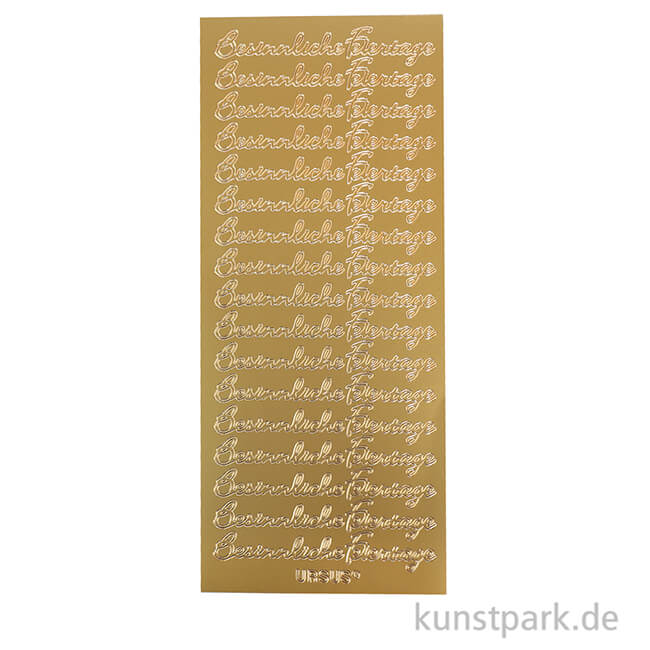 Artikelbild 2 des Artikels “Kreativ Sticker - Besinnliche Weihnachten, Gold, 10 x 23 cm “