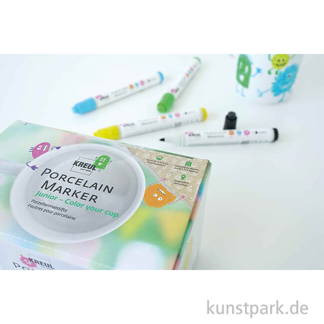 Artikelbild 2 des Artikels “KREUL Porcelain Marker - Junior Set mit Tasse zum Bemalen “