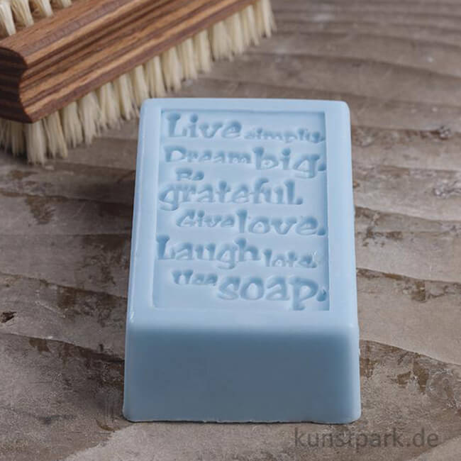 Artikelbild 2 des Artikels “Seifenstempel - Live simply - 40x65 mm, 1 Stück “