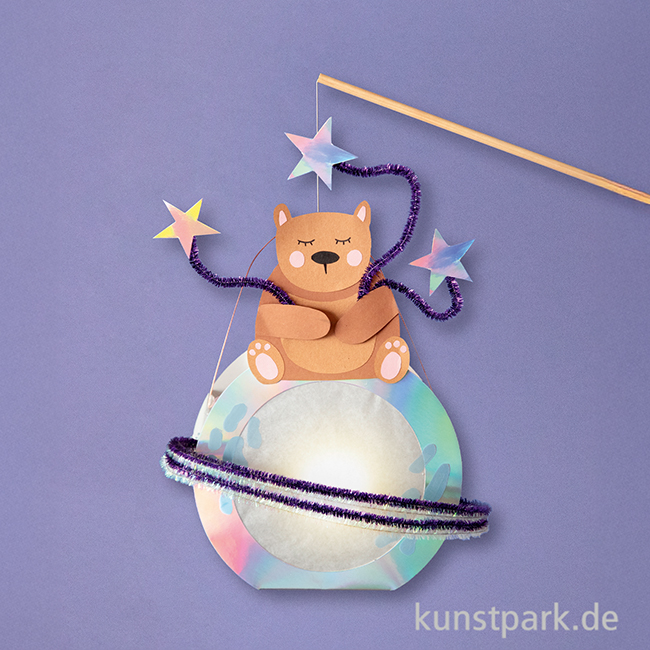 Artikelbild 2 des Artikels “Laternenrohling aus Metallic-Karton, irisierend, 19 cm, 1 Stück “