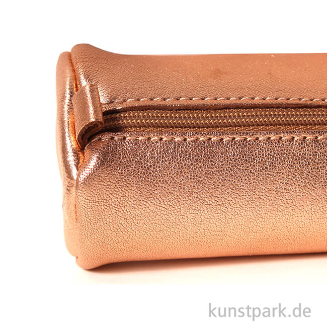 Artikelbild 2 des Artikels “Leder-Etui Metallic - Rund, Kupfer “