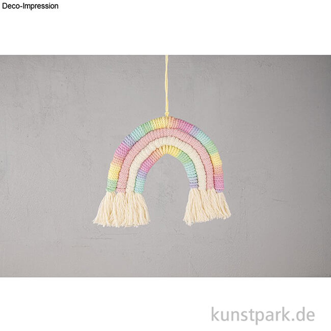 Artikelbild 2 des Artikels “Makramee Garn, Regenbogen, 3 mm Durchmesser, 30 m, ca. 110g “