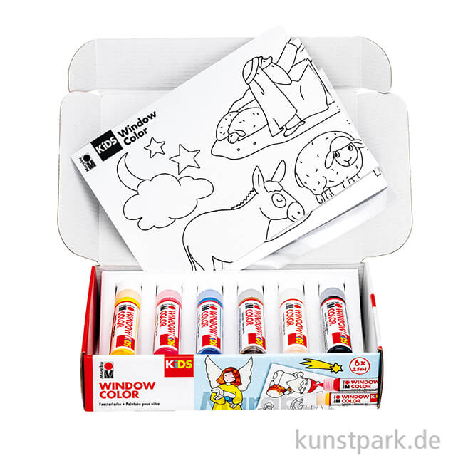 Artikelbild 2 des Artikels “Marabu KiDS Window Color Set - Christmas, 6 x 25 ml “