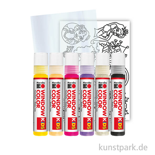 Artikelbild 2 des Artikels “Marabu KiDS Window Color Set - Prinzessin, 6 x 25 ml “