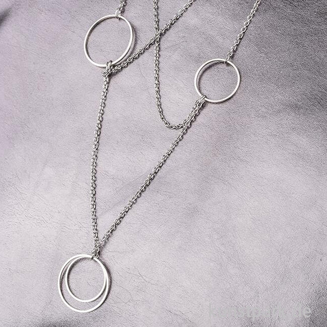 Artikelbild 2 des Artikels “Metall-Flachringe - Silber, 4 Stück, 2 Größen “