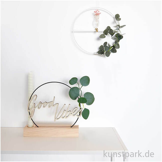 Artikelbild 2 des Artikels “Metallring mit Querstrebe, Schwarz Matt, 25 cm “
